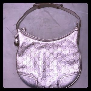 Gucci Small Metallic Guccissima Hobo Bag